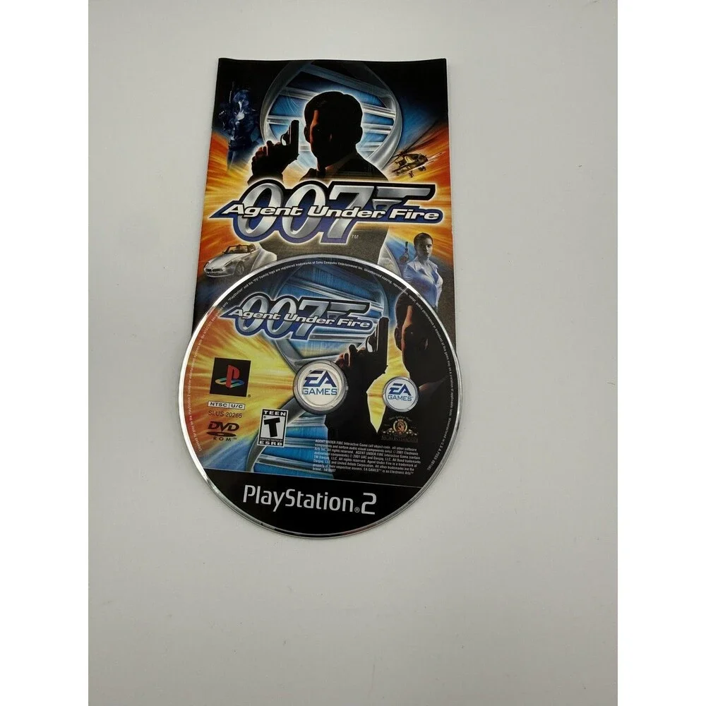 007 Agent Under Fire Sony PlayStation 2 PS2 Game Complete CIB T Teen 2001 EA